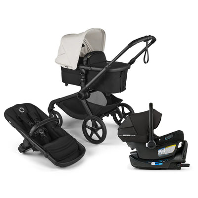 Bugaboo Kangaroo Complete Stroller + Turtle Air Shield By Nuna Car Seat Travel System
