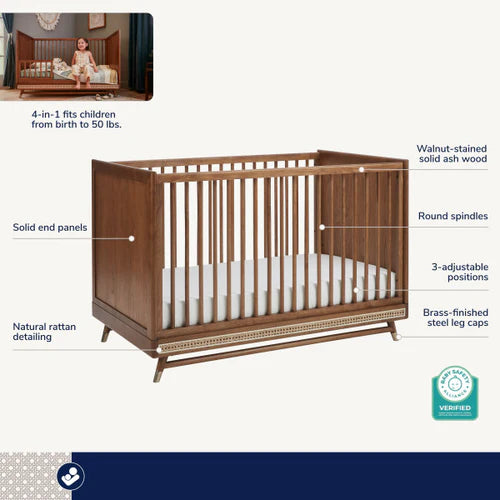 Maxi Cosi Everheart 4-in-1 Convertible Crib with Toddler Bed/Daybed Conversion Kit- Strolleria