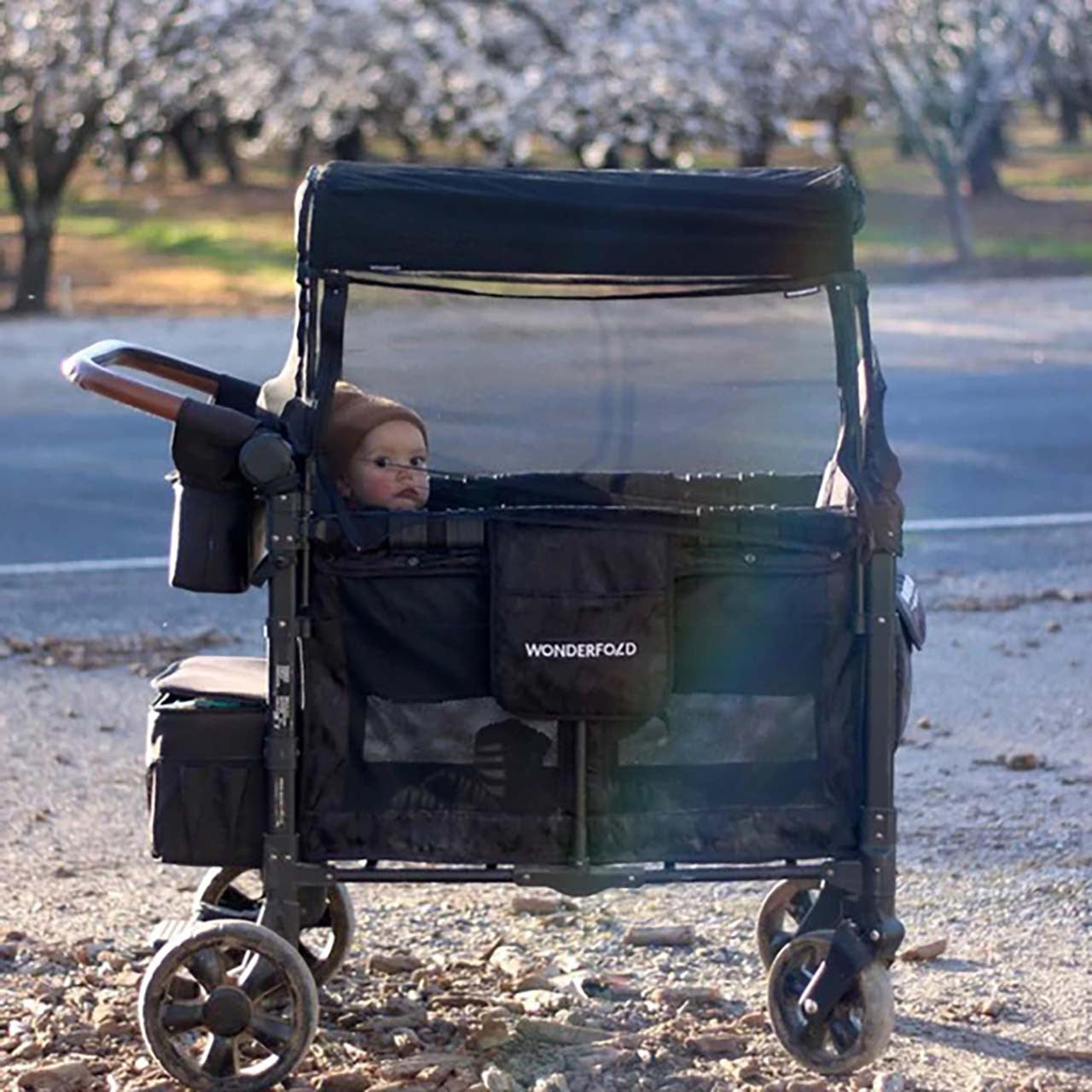 Wonderfold Mosquito Net For W4 Elite & W4 Luxe in Black- Strolleria