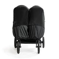 Black Bumbleride Indie Twin Bug Nets Set - Rear View on Double Stroller | Strolleria