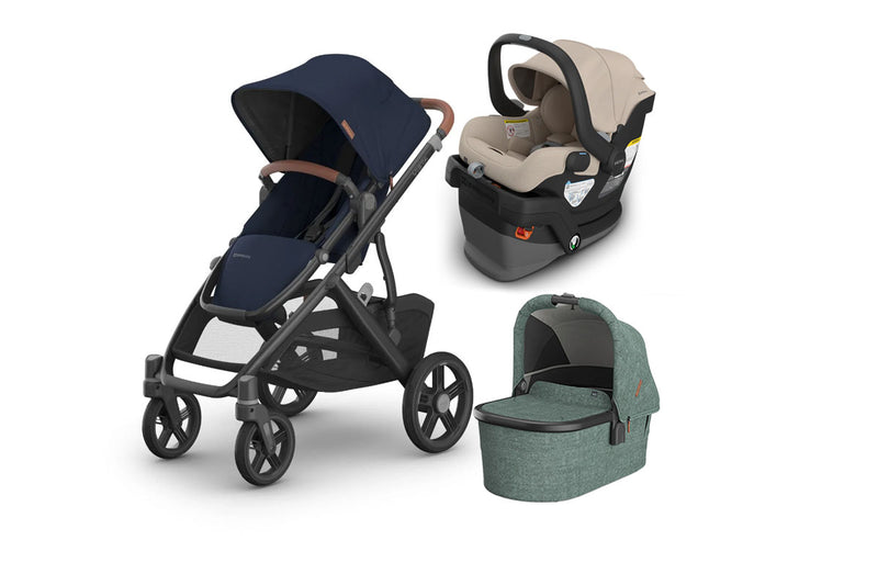 UPPAbaby Vista V3 From Birth Complete Travel System (Stroller + Mesa V3 Infant Car Seat + Bassinet V3)