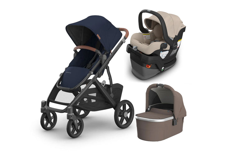 UPPAbaby Vista V3 From Birth Complete Travel System (Stroller + Mesa V3 Infant Car Seat + Bassinet V3)