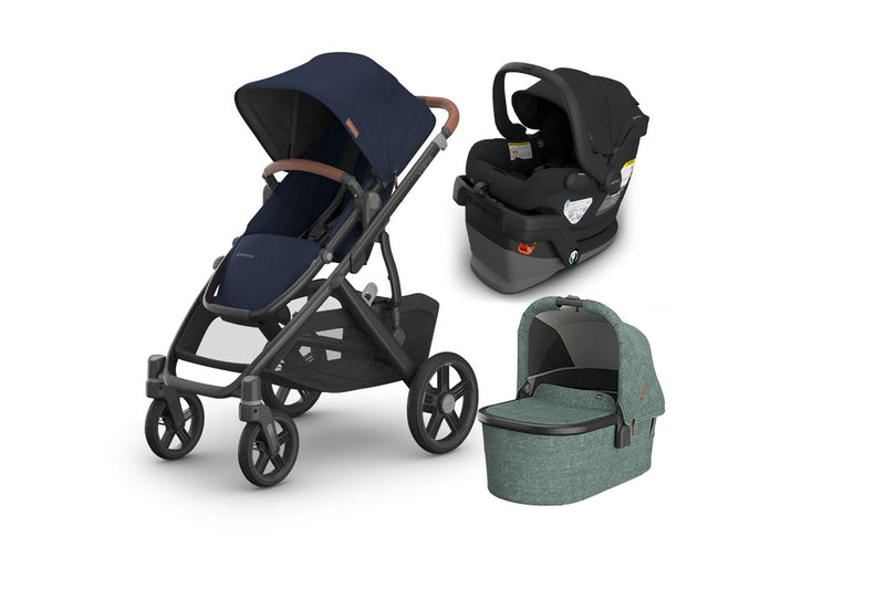 UPPAbaby Vista V3 From Birth Complete Travel System (Stroller + Mesa V3 Infant Car Seat + Bassinet V3)