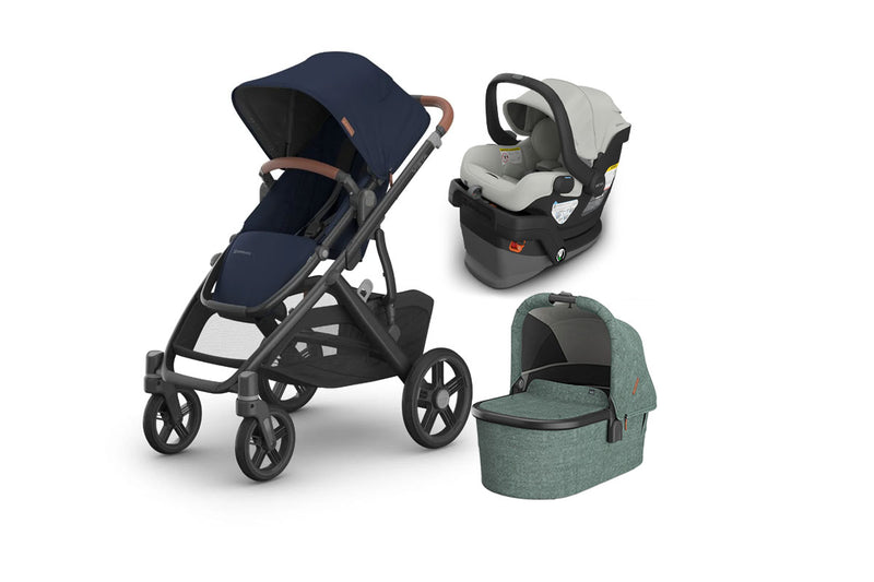 UPPAbaby Vista V3 From Birth Complete Travel System (Stroller + Mesa V3 Infant Car Seat + Bassinet V3)