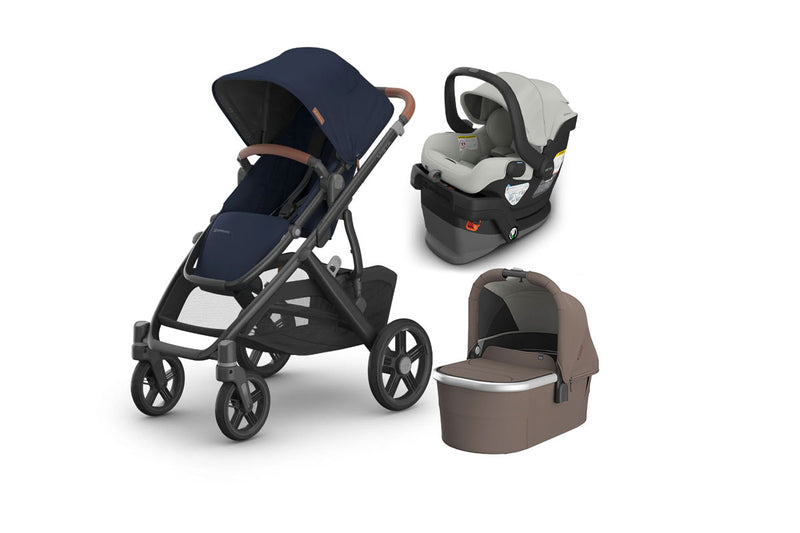 UPPAbaby Vista V3 From Birth Complete Travel System (Stroller + Mesa V3 Infant Car Seat + Bassinet V3)