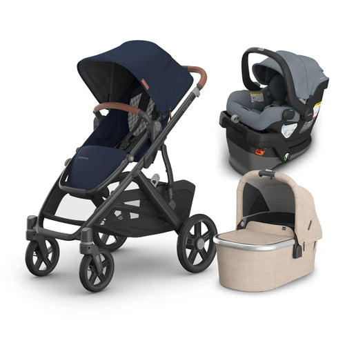 UPPAbaby Vista V3 From Birth Complete Travel System (Stroller + Mesa V3 Infant Car Seat + Bassinet V3)