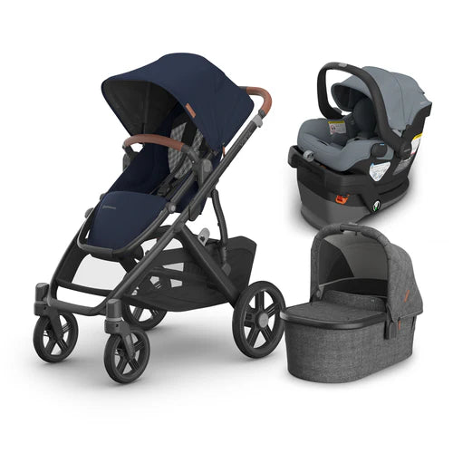 UPPAbaby Vista V3 From Birth Complete Travel System (Stroller + Mesa V3 Infant Car Seat + Bassinet V3)