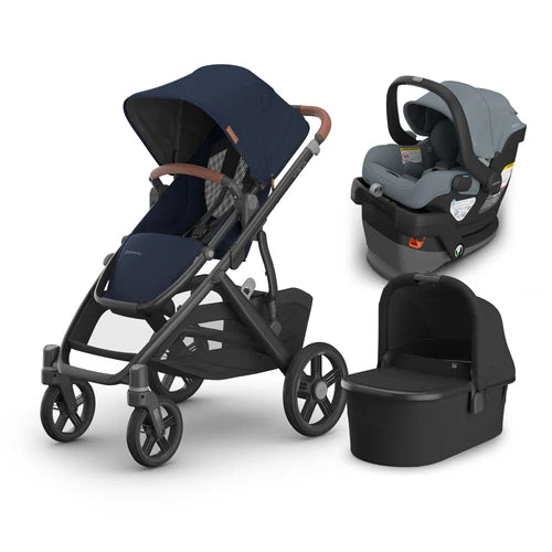 UPPAbaby Vista V3 From Birth Complete Travel System (Stroller + Mesa V3 Infant Car Seat + Bassinet V3)
