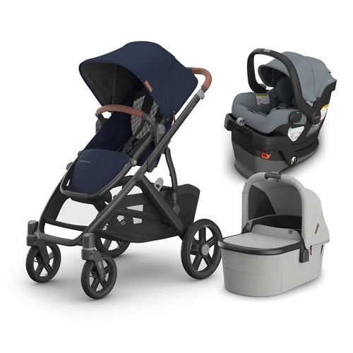 UPPAbaby Vista V3 From Birth Complete Travel System (Stroller + Mesa V3 Infant Car Seat + Bassinet V3)