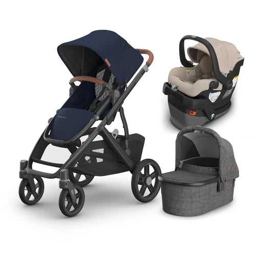 UPPAbaby Vista V3 From Birth Complete Travel System (Stroller + Mesa V3 Infant Car Seat + Bassinet V3)