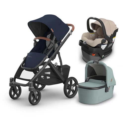 UPPAbaby Vista V3 From Birth Complete Travel System (Stroller + Mesa V3 Infant Car Seat + Bassinet V3)