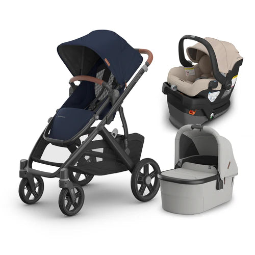 UPPAbaby Vista V3 From Birth Complete Travel System (Stroller + Mesa V3 Infant Car Seat + Bassinet V3)