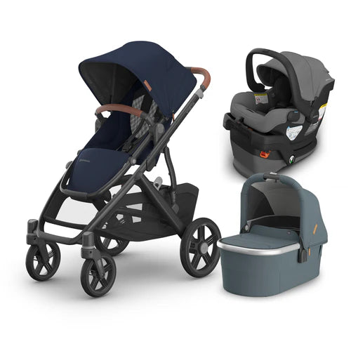 UPPAbaby Vista V3 From Birth Complete Travel System (Stroller + Mesa V3 Infant Car Seat + Bassinet V3)