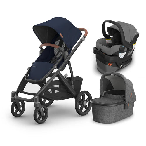 UPPAbaby Vista V3 From Birth Complete Travel System (Stroller + Mesa V3 Infant Car Seat + Bassinet V3)