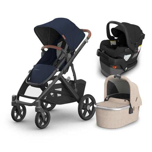 UPPAbaby Vista V3 From Birth Complete Travel System (Stroller + Mesa V3 Infant Car Seat + Bassinet V3)