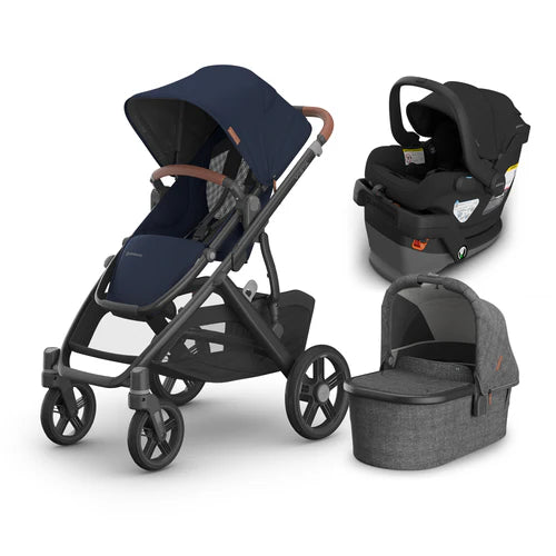 UPPAbaby Vista V3 From Birth Complete Travel System (Stroller + Mesa V3 Infant Car Seat + Bassinet V3)