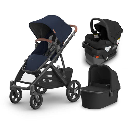 UPPAbaby Vista V3 From Birth Complete Travel System (Stroller + Mesa V3 Infant Car Seat + Bassinet V3)