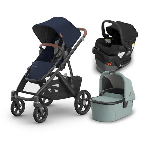 UPPAbaby Vista V3 From Birth Complete Travel System (Stroller + Mesa V3 Infant Car Seat + Bassinet V3)