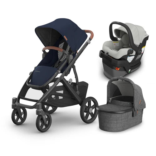 UPPAbaby Vista V3 From Birth Complete Travel System (Stroller + Mesa V3 Infant Car Seat + Bassinet V3)