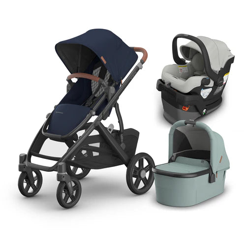 UPPAbaby Vista V3 From Birth Complete Travel System (Stroller + Mesa V3 Infant Car Seat + Bassinet V3)