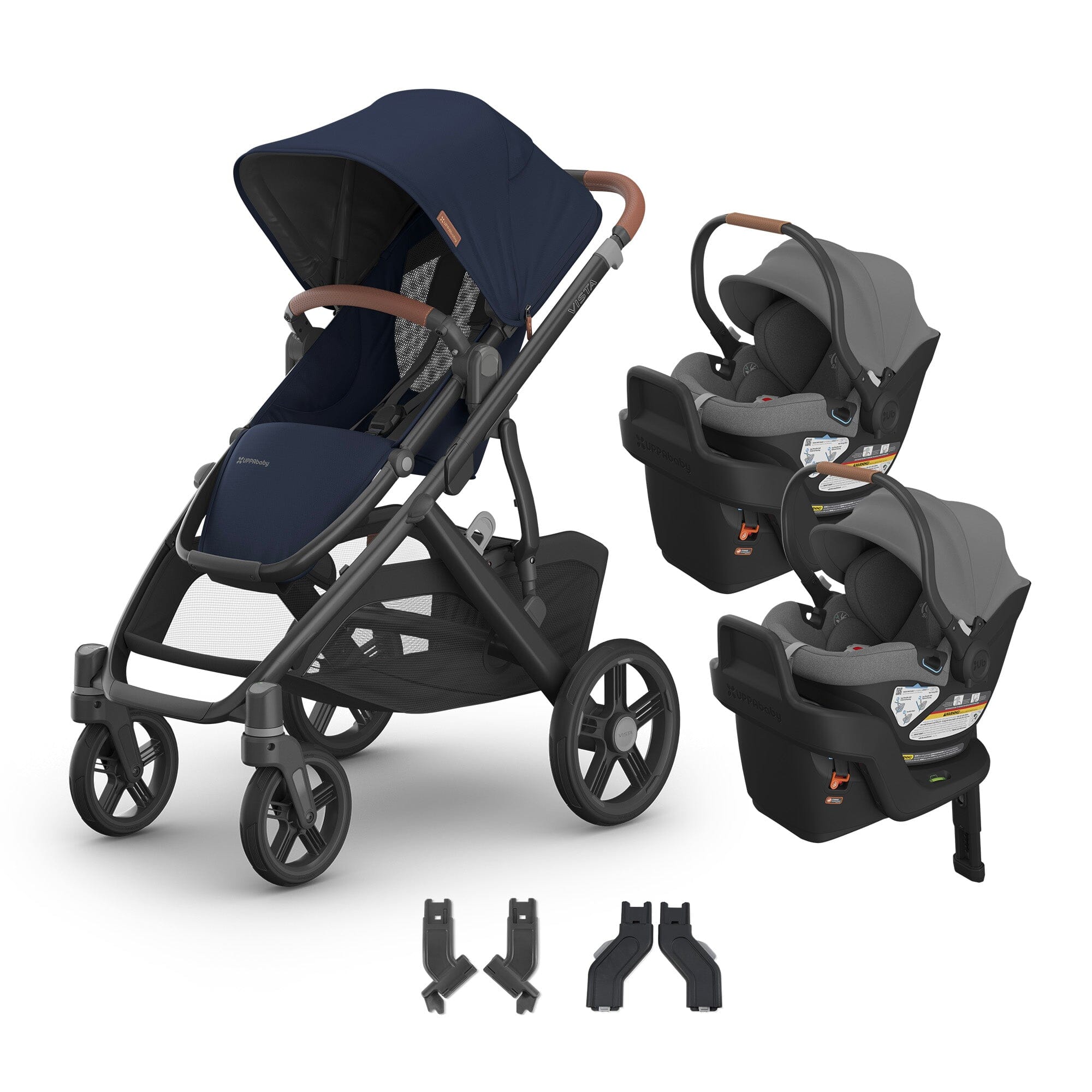 UPPAbaby Vista V3 + Aria Twin Travel System