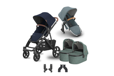 UPPAbaby Vista V3 + Bassinets Twin Bundle