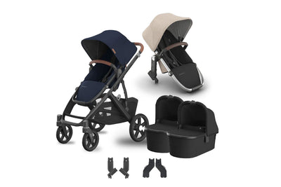 UPPAbaby Vista V3 + Bassinets Twin Bundle