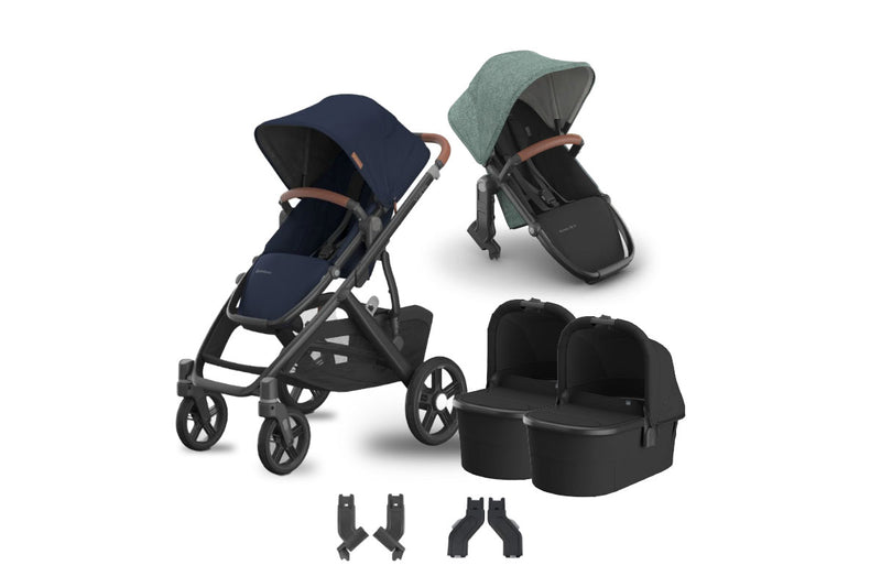 UPPAbaby Vista V3 + Bassinets Twin Bundle