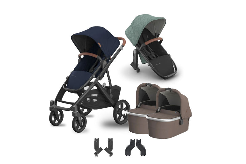 UPPAbaby Vista V3 + Bassinets Twin Bundle