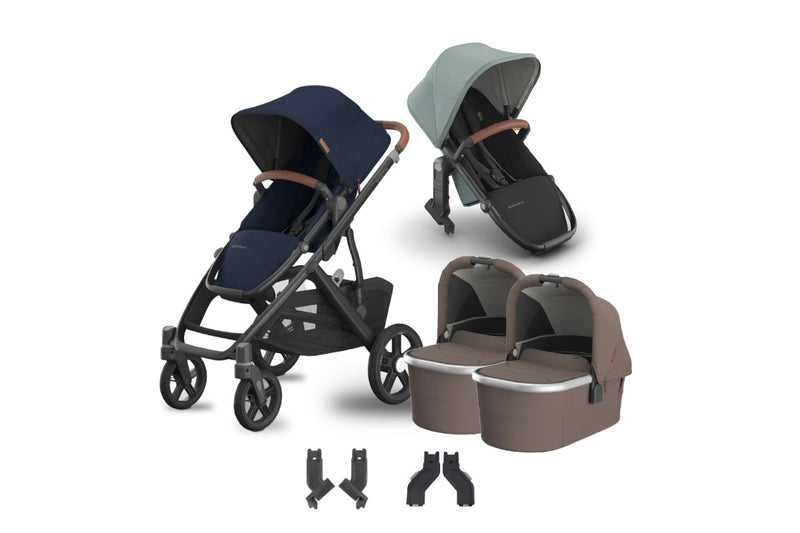 UPPAbaby Vista V3 + Bassinets Twin Bundle