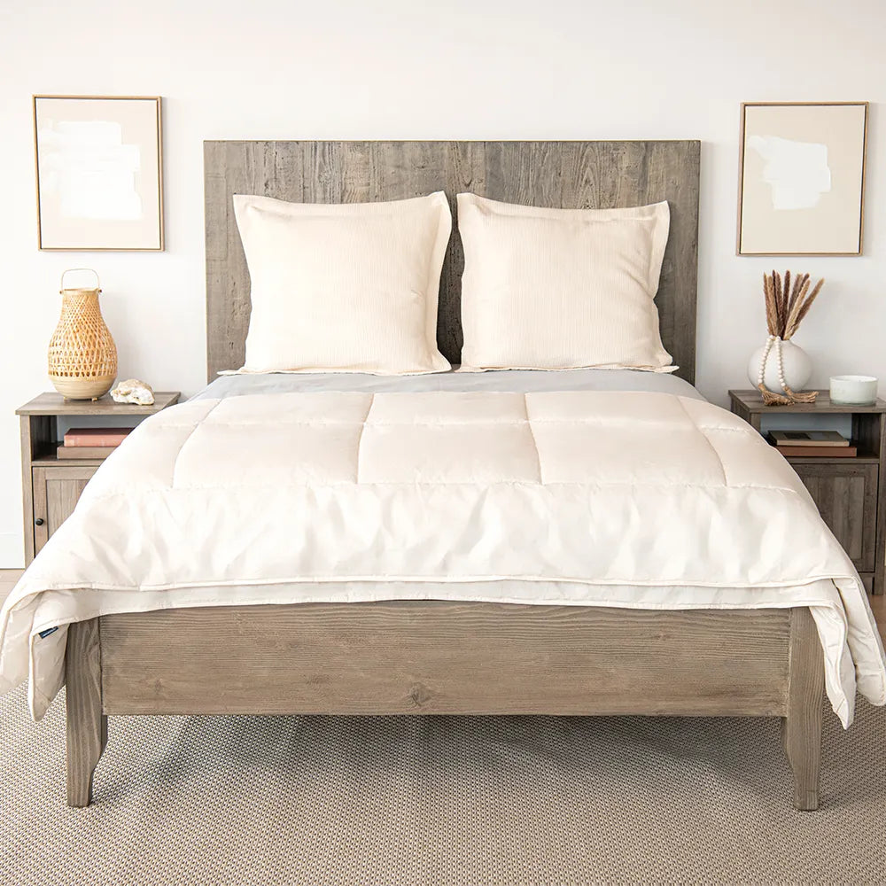 Naturepedic Alpaca Duvet Insert Comforter with Organic Cotton Fabric for Kids- Strolleria