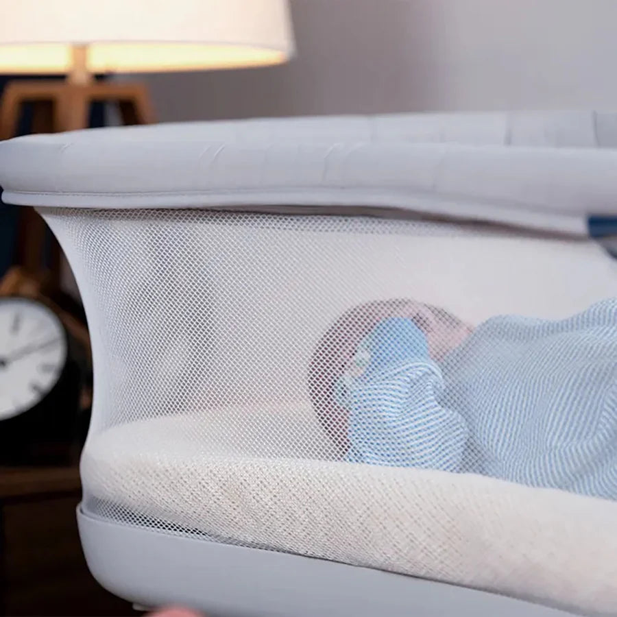 Naturepedic Bassinet Pad with Breathable Cover for Halo - Natural- Strolleria