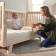 Naturepedic Breathable Mini Crib Mattress Cover - Natural - Bambi Baby