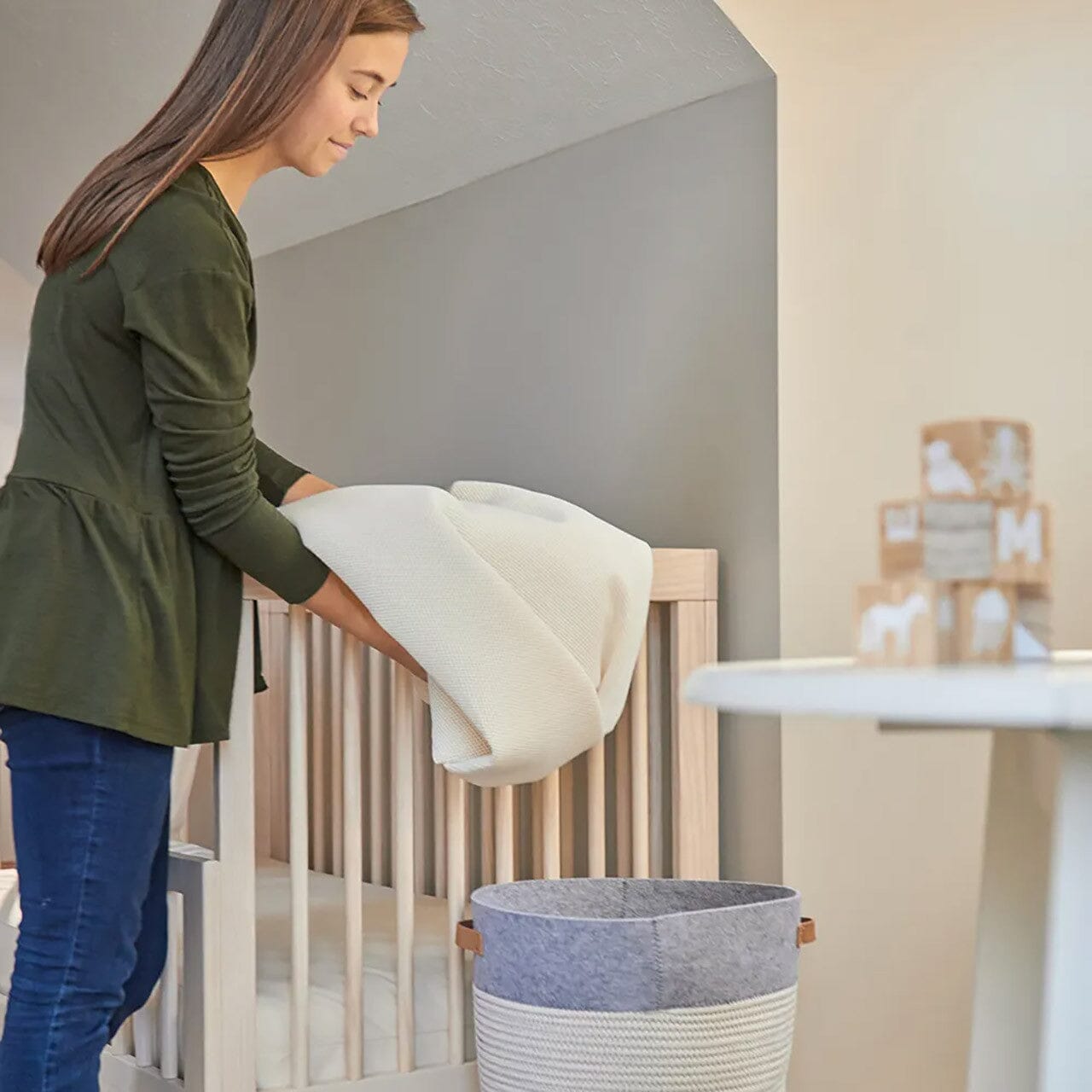 Naturepedic Breathable Crib Mattress Cover - Natural- Strolleria