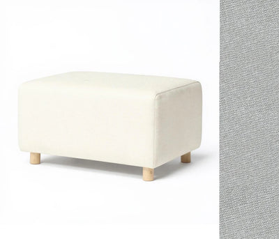 Oilo Ottoman Wide Rectangle Wood Base