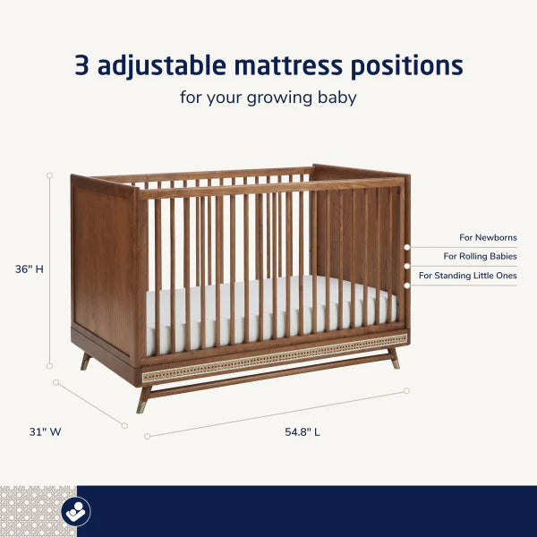 Maxi Cosi Everheart 4-in-1 Convertible Crib with Toddler Bed/Daybed Conversion Kit- Strolleria
