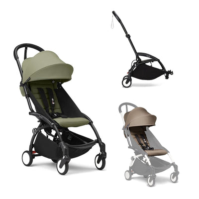 Stokke YOYO3 Double Stroller - Black Frame