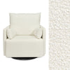 Cream Oilo Ollie 1.5 Power Recliner with Fabric Swatch - Front View | Strolleria