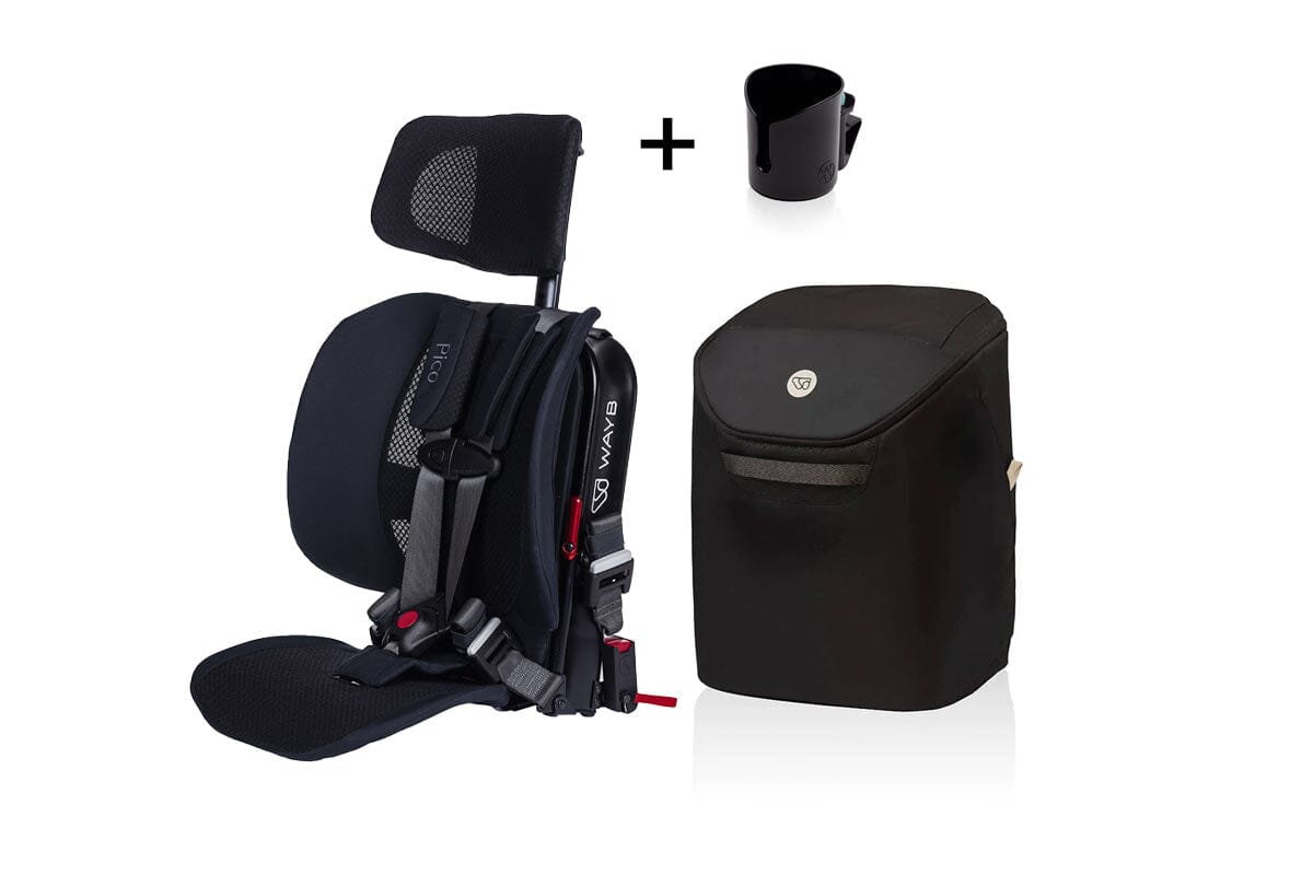 WAYB Pico Forward-Facing Car Seat + Cup Holder + Carry Bag Bundle- Strolleria