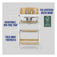 Chicco Wonder 4-in-1 Folding High Chair - Bambi Baby