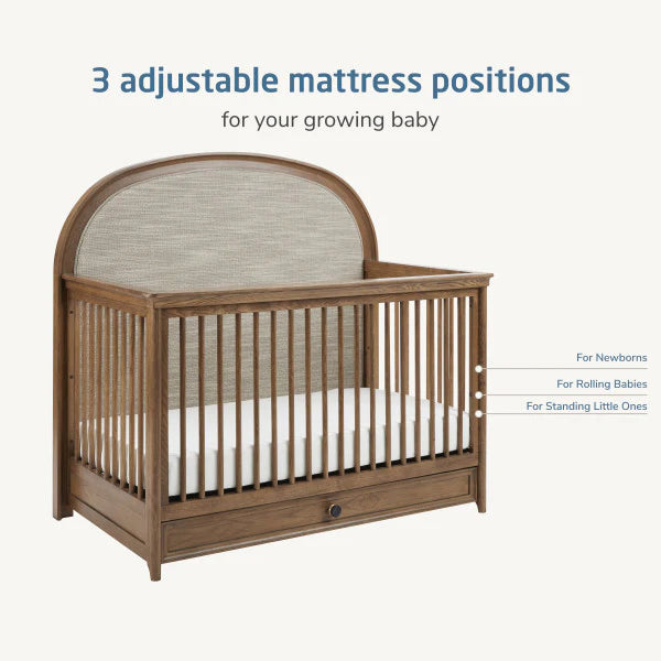 Maxi Cosi Quiet Luxury Headboard Crib - Dolce Oak Stain