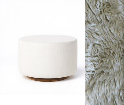 Oilo Ottoman Oval Wood Base