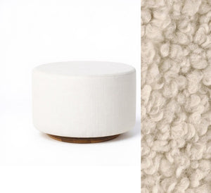 Oilo Ottoman Oval Wood Base