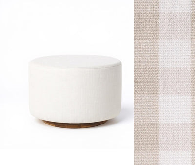 Oilo Ottoman Oval Wood Base