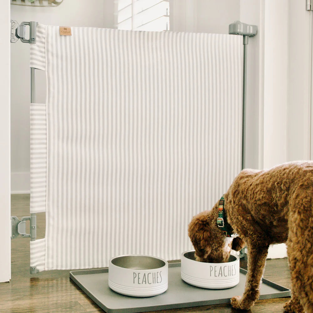 Crafted Gates Co. Milliken Fabric Baby & Pet Safety Gate- Strolleria