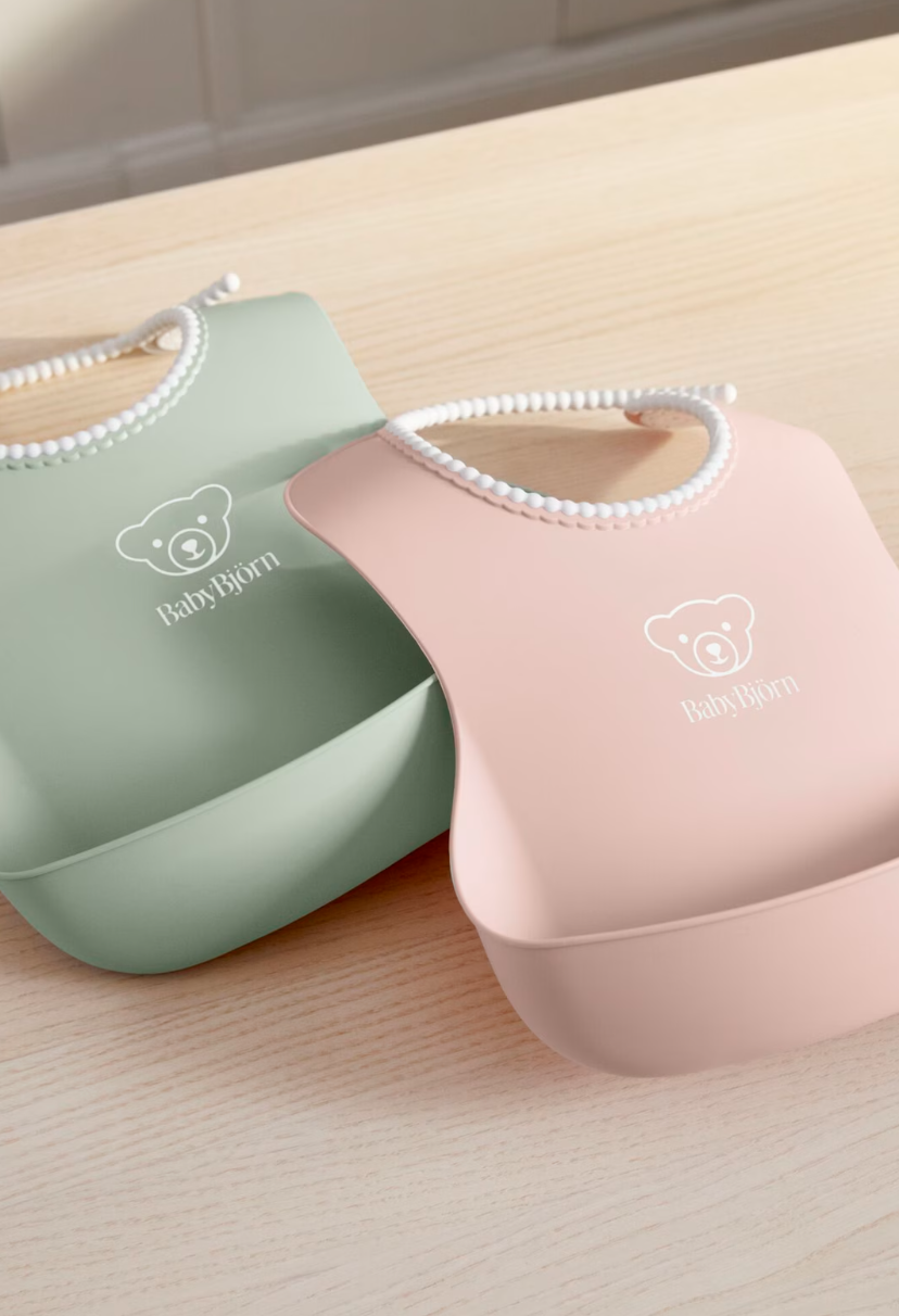 BabyBjörn Baby Bib, 2-pack- Strolleria