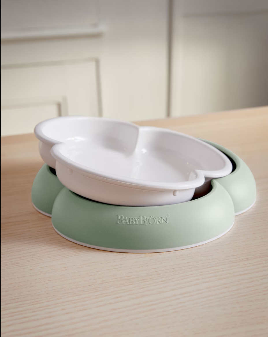 BabyBjorn Baby Plate, Spoon and Fork, 2 sets- Strolleria