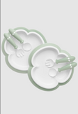 BabyBjorn Baby Plate, Spoon and Fork, 2 sets - Bambi Baby