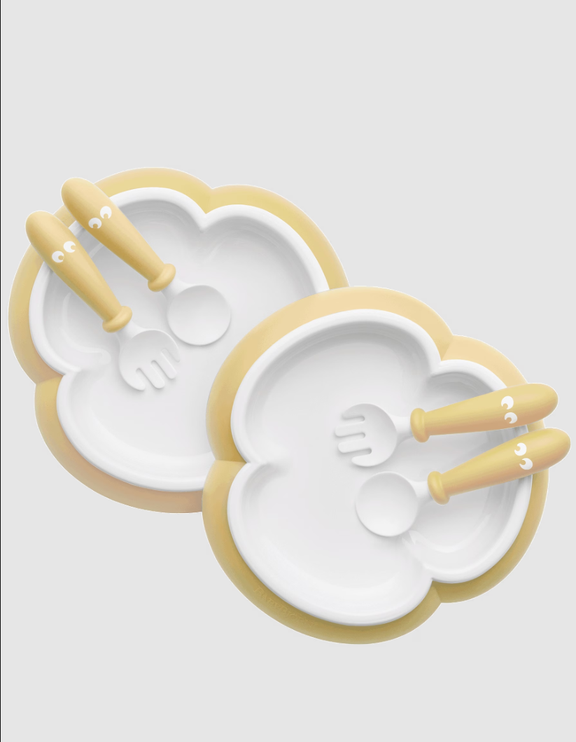 BabyBjorn Baby Plate, Spoon and Fork, 2 sets- Strolleria