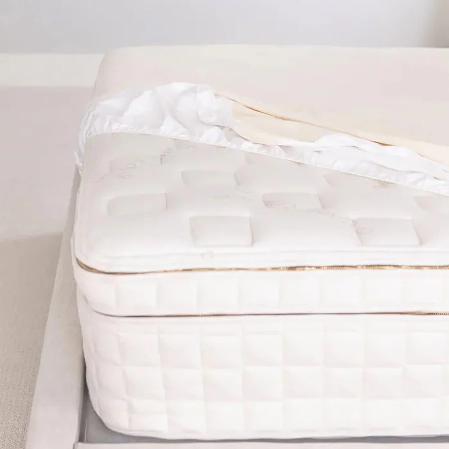 Naturepedic Waterproof Queen Fitted Pad - Natural- Strolleria